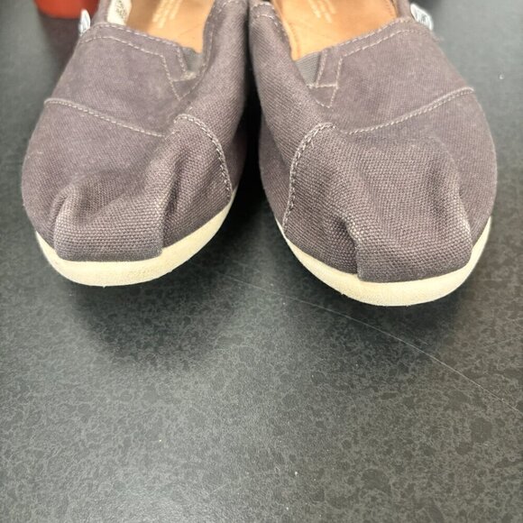 TOMS Classic Alpargata Heritage Women’s Canvas Slip-on Shoes Sz. 8W Ash Brown - Picture 9 of 9